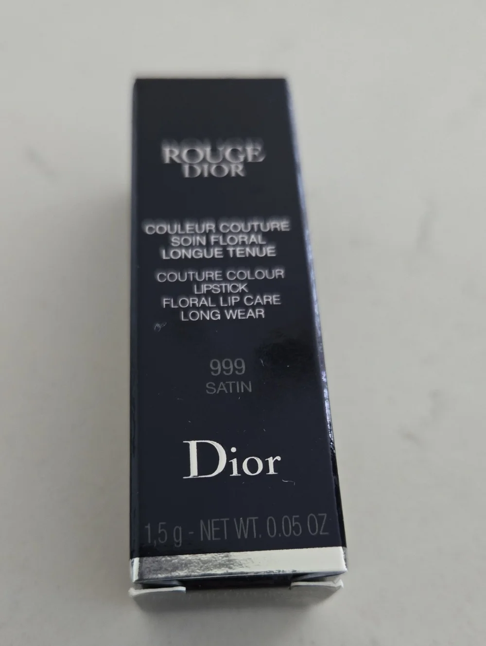 New In Box Never Used Dior Rouge Lipstick 999 Satin Classic Bold Red Deluxe Trvl